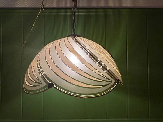 Image 1 of Plafonnier massif style Hollywood Regency