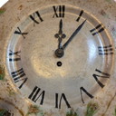 Antico orologio da cucina francese dipinto Japy, fine XIX secolo