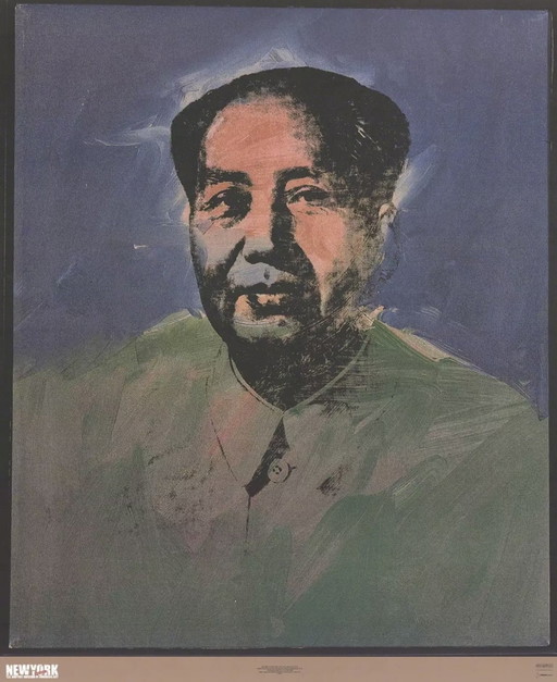 Andy Warhol : "Mao, 1989". Édition limitée à 2000 exemplaires pour une exposition au Whitney Museum.