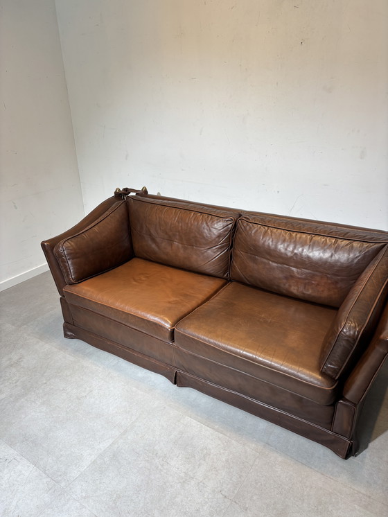 Image 1 of Canapé Castle cuir cognac