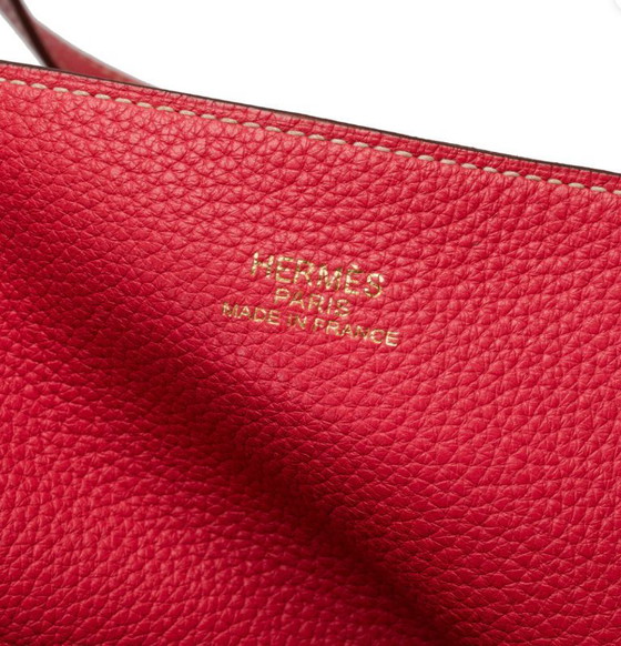 Image 1 of Sac HERMES en Cuir Rouge - 101897