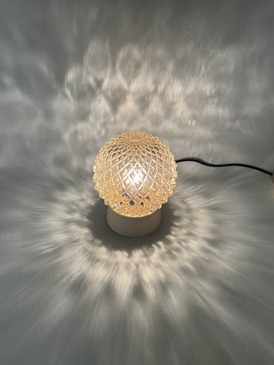 Image 1 of Vintage ceiling lamp in cut glass