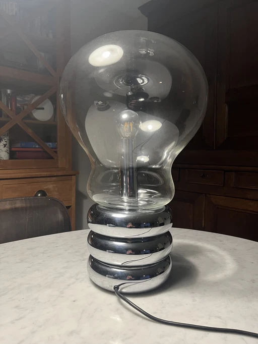 Ingo Maurer Giant Bulb Clear Desk Lamp Xl