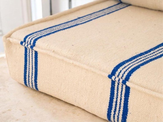 Image 1 of Handmade Moroccan Boujaad Kilim Floor Sofa