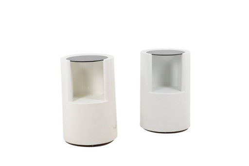 Paire de bouts de canapé de style Space Age. Années 196070.