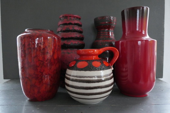 Image 1 of Vintage Steuler large red vase 143/40