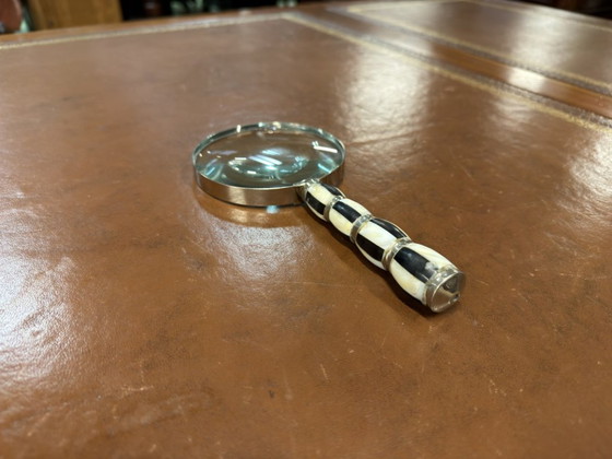 Lupa inglesa antigua – Accesorios de mesa, Vidrio, Metal (photo 4 of 5)