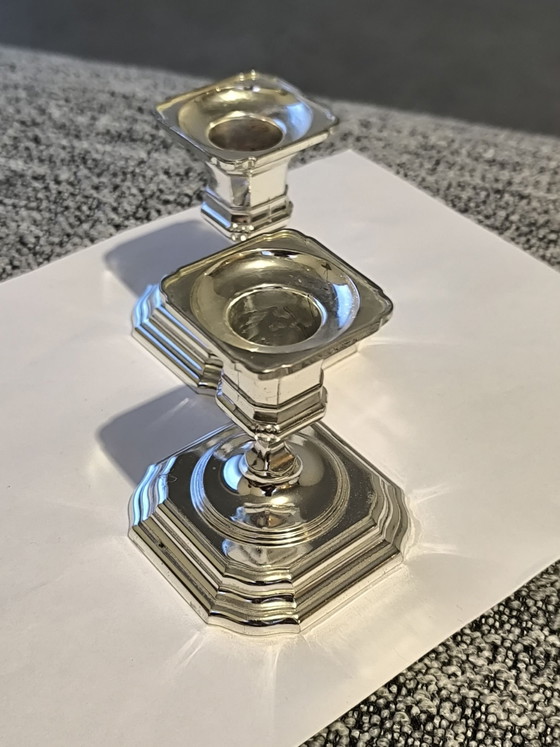 Splendido set di Portacandele vintage BMF argentati ( W. Germany ), Metallo, Argento, Argentato (foto 3 di 12)