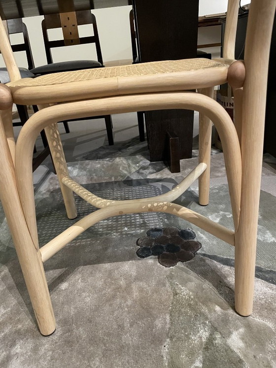 1 X EXPORMIM FONTAL CHAIR, Sedie da pranzo, Rattan, Beige (foto 6 di 6)