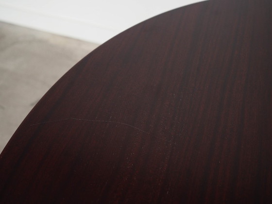 Image 1 of Round mahogany table, Danish design, 1970s, manufactured in Denmark
