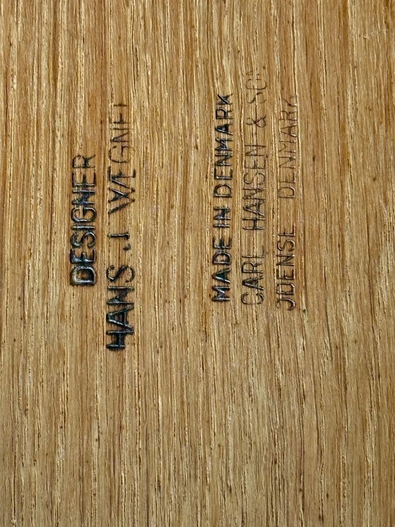 Image 1 of 6 Hans Wegner CH33 teak dining chairs by Carl Hansen from 1960