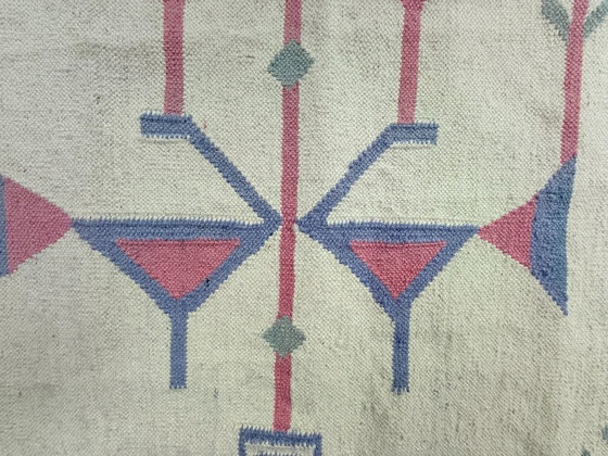 Image 1 of Tappeto Kilim vintage, lana e cotone, stile folk, Polonia, anni '70