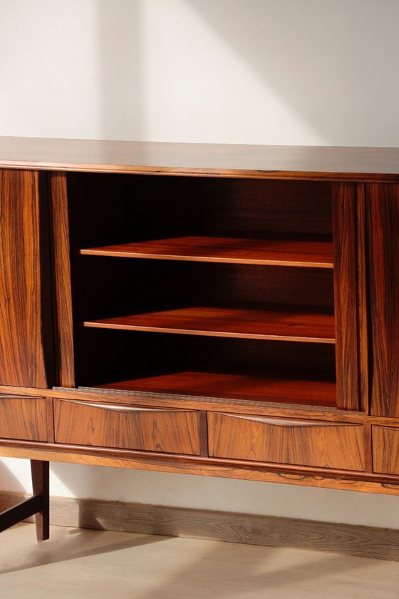 Image 1 of Skandinavisches Highboard aus Palisanderholz – Entwurf von E.W. Bach (1960er Jahre)