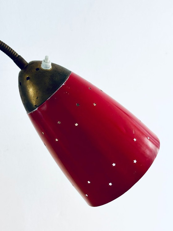 Rietveld-Stehlampe mit drei farbigen Schirmen von Hagoort Lighting, Niederlande, 1950er Jahre – Stehleuchten (photo 8 of 11)