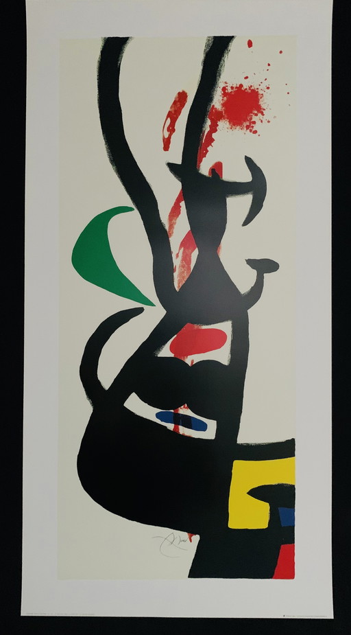 Joan Miro, "Le Chef Des Équipages" Color Offset Lithograph. 1999. © Successió Miró By Siae. Signed In the Plate. Excellent