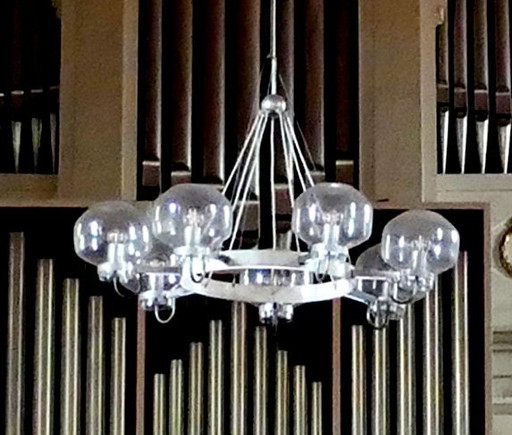 Lustre Eglise - 7 Calices - 115Cm - années 1970 - Allemagne