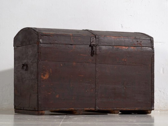 Kleine donkergekleurde antieke kist (ca. 1900) #21 – Ladekasten, Rustic (photo 17 of 40)