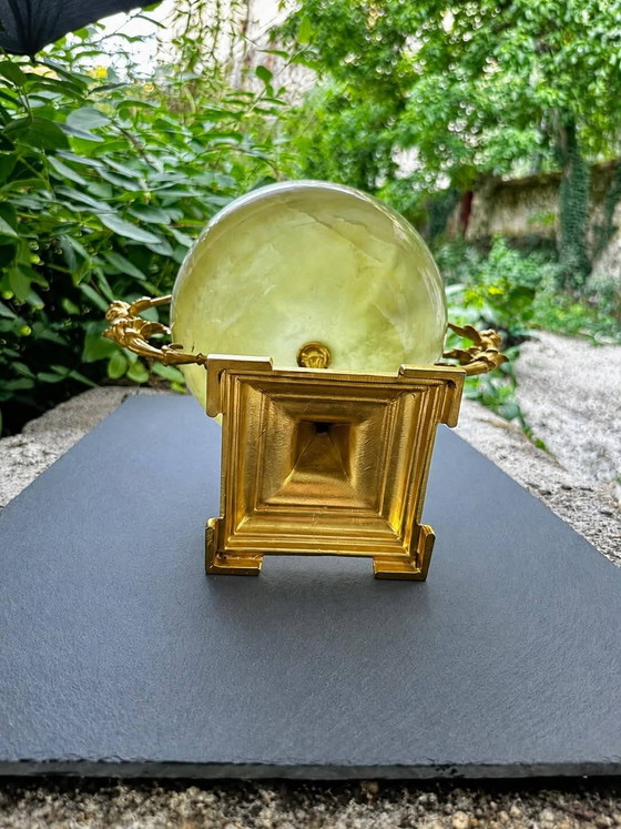 19e-eeuwse onyx en bronzen fruitschaal – Schalen, Art Nouveau (photo 4 of 6)