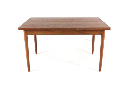 Image 1 of Rectangular extendable dining table 'Flovt' vintage Danish design