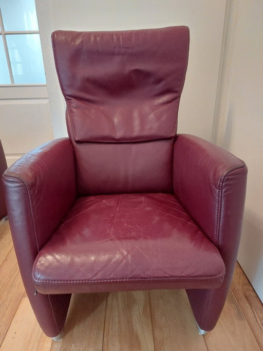 4 fauteuils Jori Vince avec pouf