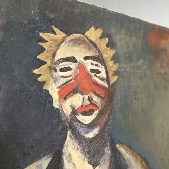 Image 1 of Original Expressionist Oil Painting "Accordion Player" – Signed Baltazar (2001) – 40 × 50 cm