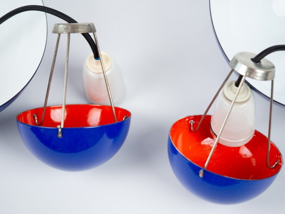 Set van 2 Deense vintage bloempotlampen van Verner Panton, Louis Poulsen, 1968 – Hanglampen, Other (photo 9 of 11)