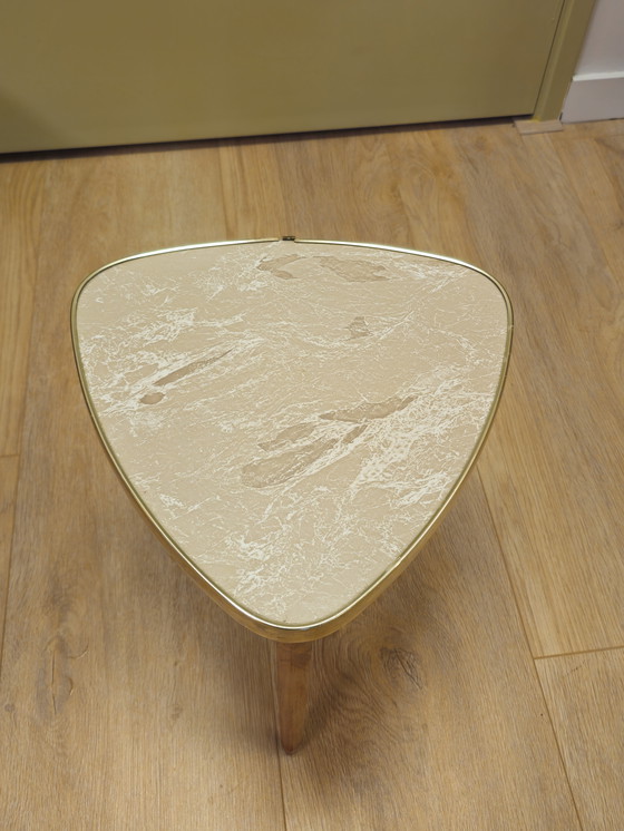 Image 1 of Vintage Plantentafeltje Tafeltje Bijzettafeltje Tafel Roze