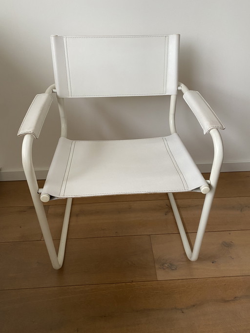 Silla de cuero vintage - Estilo Mart Stam S34 - Diseño Bauhaus