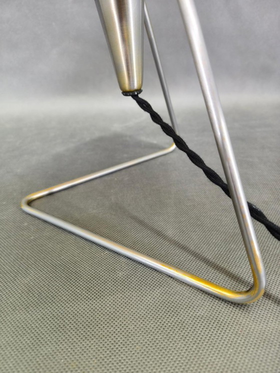 Image 1 of Lampe de table Helena Frantová, abat-jour en chrome et papier, Tchécoslovaquie, années 1960