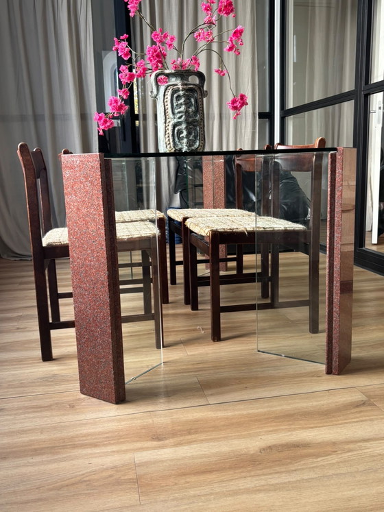 Glass Table / Desk with Marble – Dining tables (photo 4 of 9)