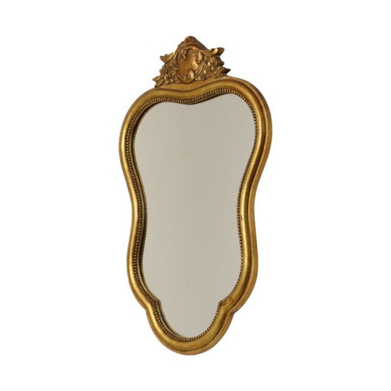 Image 1 of Espejo francés estilo barroco dorado de 54 cm