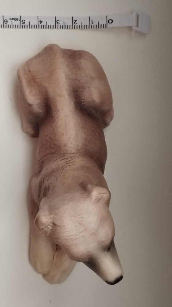 Image 1 of Vintage Mid-Century Hand-Molded Leather Greyhound Château Leather (Canada)