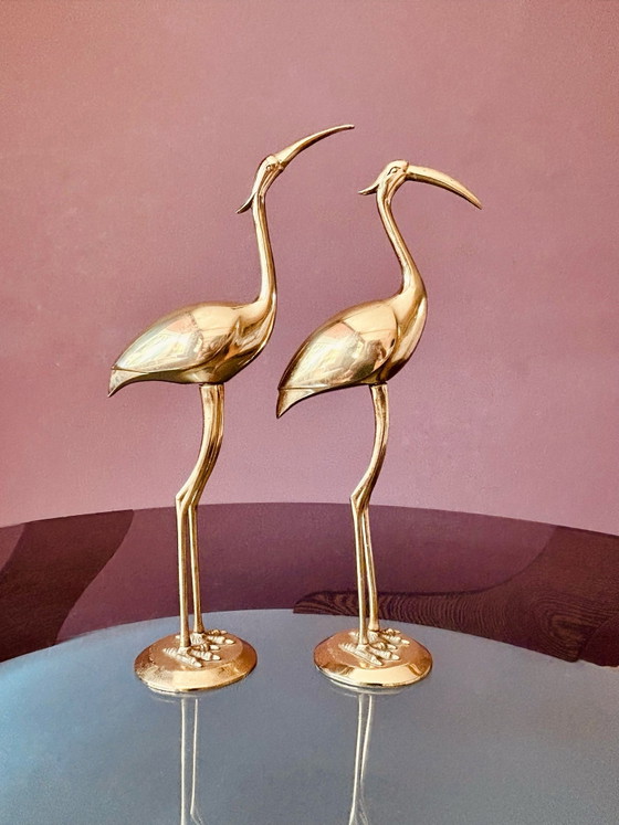 Set of brass cranes (30 cm) – Decorative Objects (photo 4 of 9)