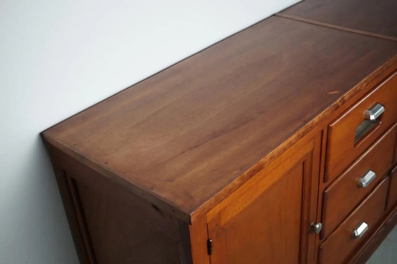 Image 1 of Grande mobiletto da merceria/negozio vintage in pino francese, anni '50