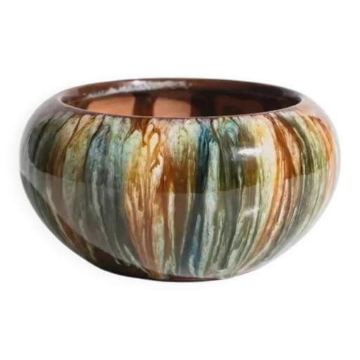 Bretby Art Pottery Tasse aus englischer glasierter Keramik, 20. Jahrhundert