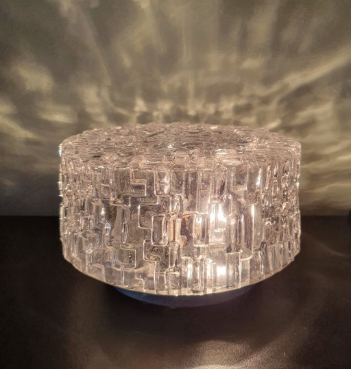 Beautiful round ceiling/wall lamp in Mid-Century style