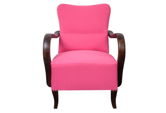 Set of Art Deco Pink Armchairs, 1920s (photo 6 of 8)