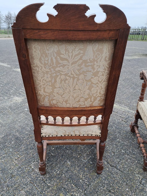 Juego de 2 sillones antiguos de estilo barroco/neorrenacentista. – Wood (photo 6 of 12)