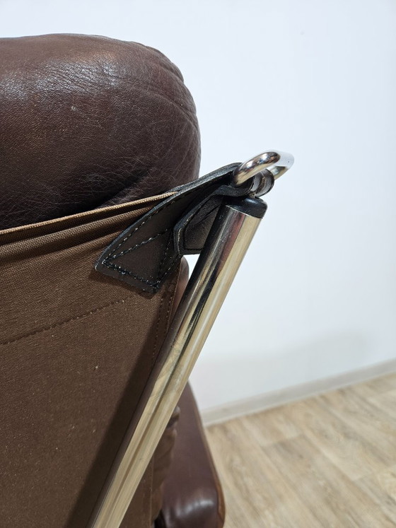 Image 1 of Poltrona con poggiapiedi, Westnofa, "Poltrona con poggiapiedi", progettata da