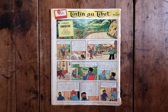 Image 1 of Original Le Journal de Tintin No. 523, October 1958 – Tintin au Tibet First Issue – 2C38