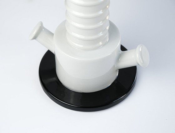 Image 1 of Ettore Sottsass Postmodern "Tigris" Porcelain Vase For Memphis Milano, 1983