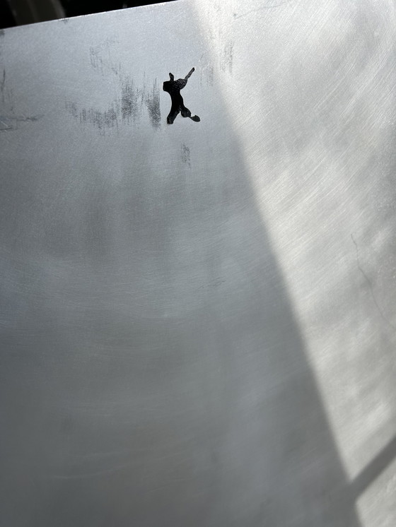 Image 1 of 2 sedie scultoree in alluminio