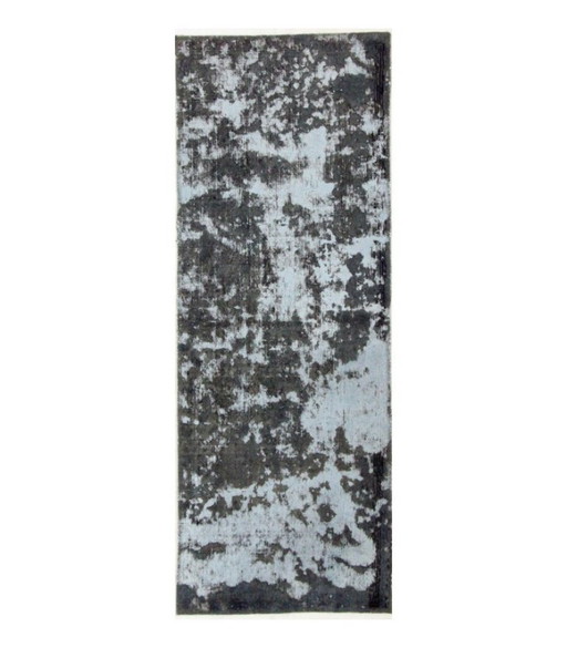 Oriental Hand-knotted Vintage Art Classic & Relief Design 160 x 60 cm Blue, Black Color