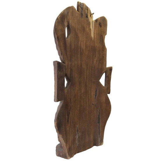 African Wooden Sculpture – Woman with Children – Tribal Sculpture (photo 6 of 11)