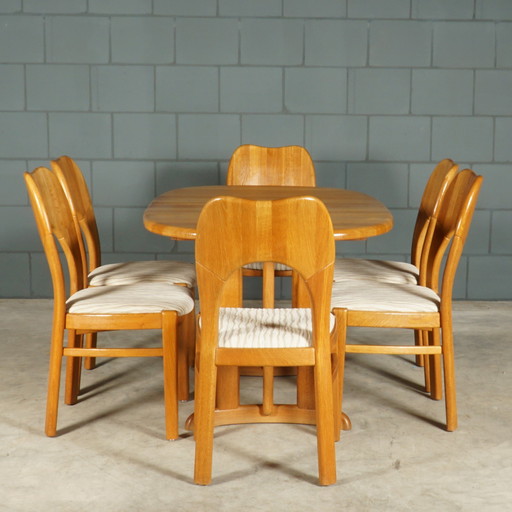 Danish dining room set - oak - 1960s
