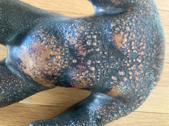 Due Sculture di Torso di Gorilla, Metallo Scuro, Nero (foto 9 di 11)