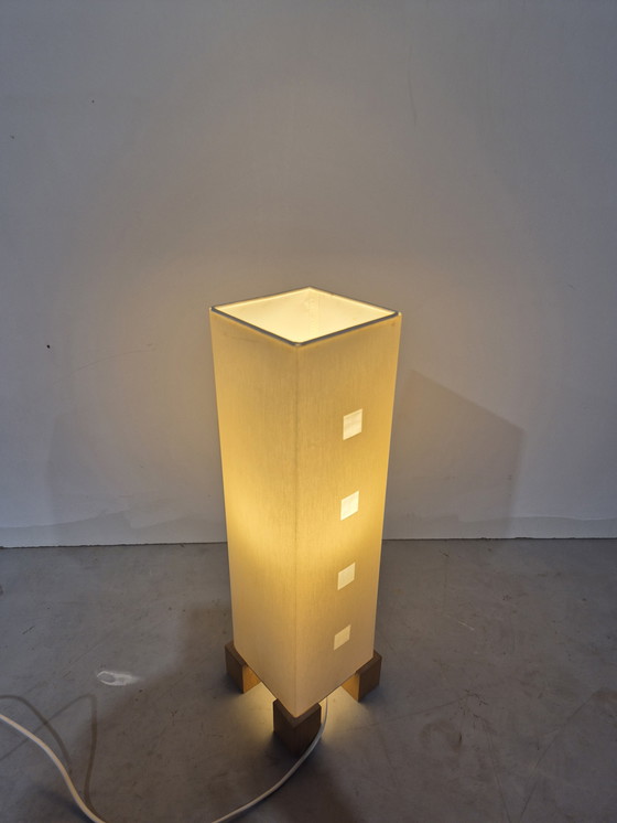 Image 1 of Lampe de table vintage de style Japandi