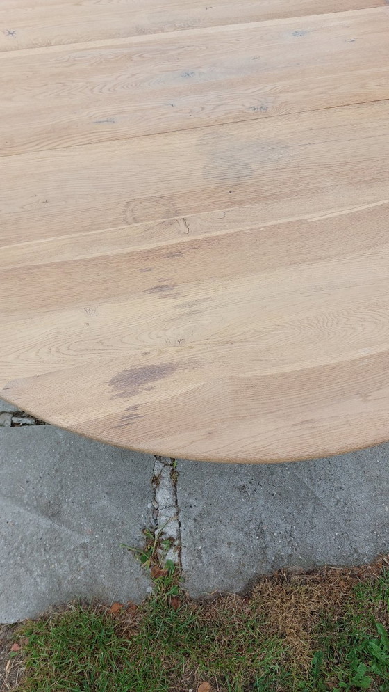 Image 1 of Large oval table in solid oak