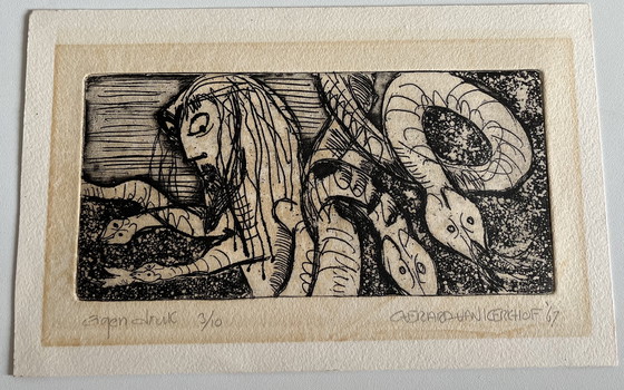 Image 1 of Acquaforte "Mitologia greca 4" - Gerard van Kerkhof - 1967