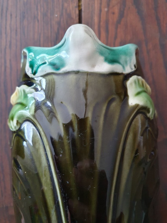 Image 1 of Antique vase Gustave De Bruyn Art Nouveau 29 cm